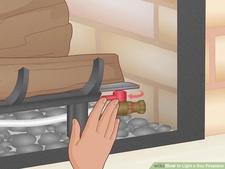 Turning gas shutoff valve