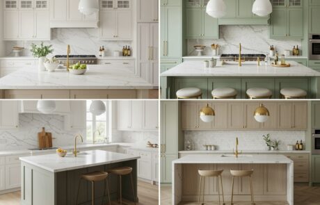 Quartz countertops installed in a modern kitchen in Monroe, North Carolina
