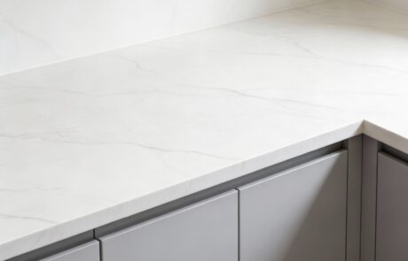 Quartz countertops installed in a modern kitchen in Monroe, North Carolina