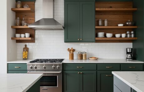 Quartz countertops installed in a modern kitchen in Monroe, North Carolina