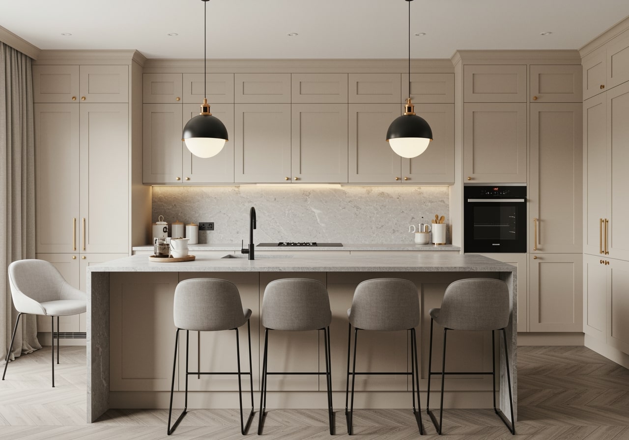 White quartz countertop kitchen remodel inspiration for 2026 planning